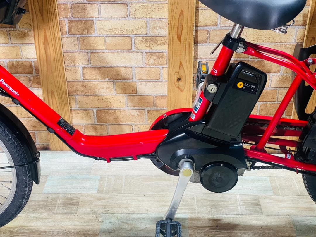 レッド系 パナソニック 子供乗せ電動アシスト自転車 H3335