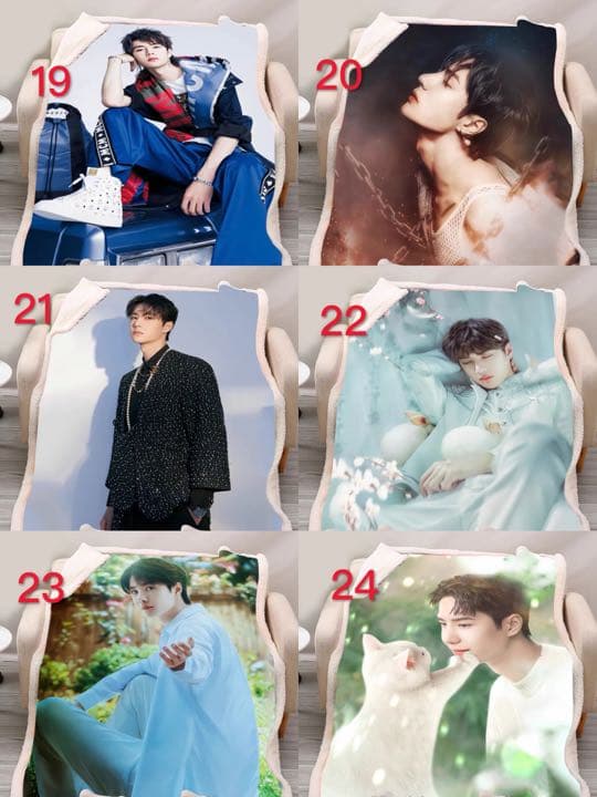 王一博 陳情令 ブランケット 100×150cm 2層厚み 冬向け 肖戦