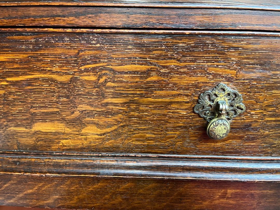 なべちゃん❣️英国 アンティーク家具 ライティングビューロー オーク 1