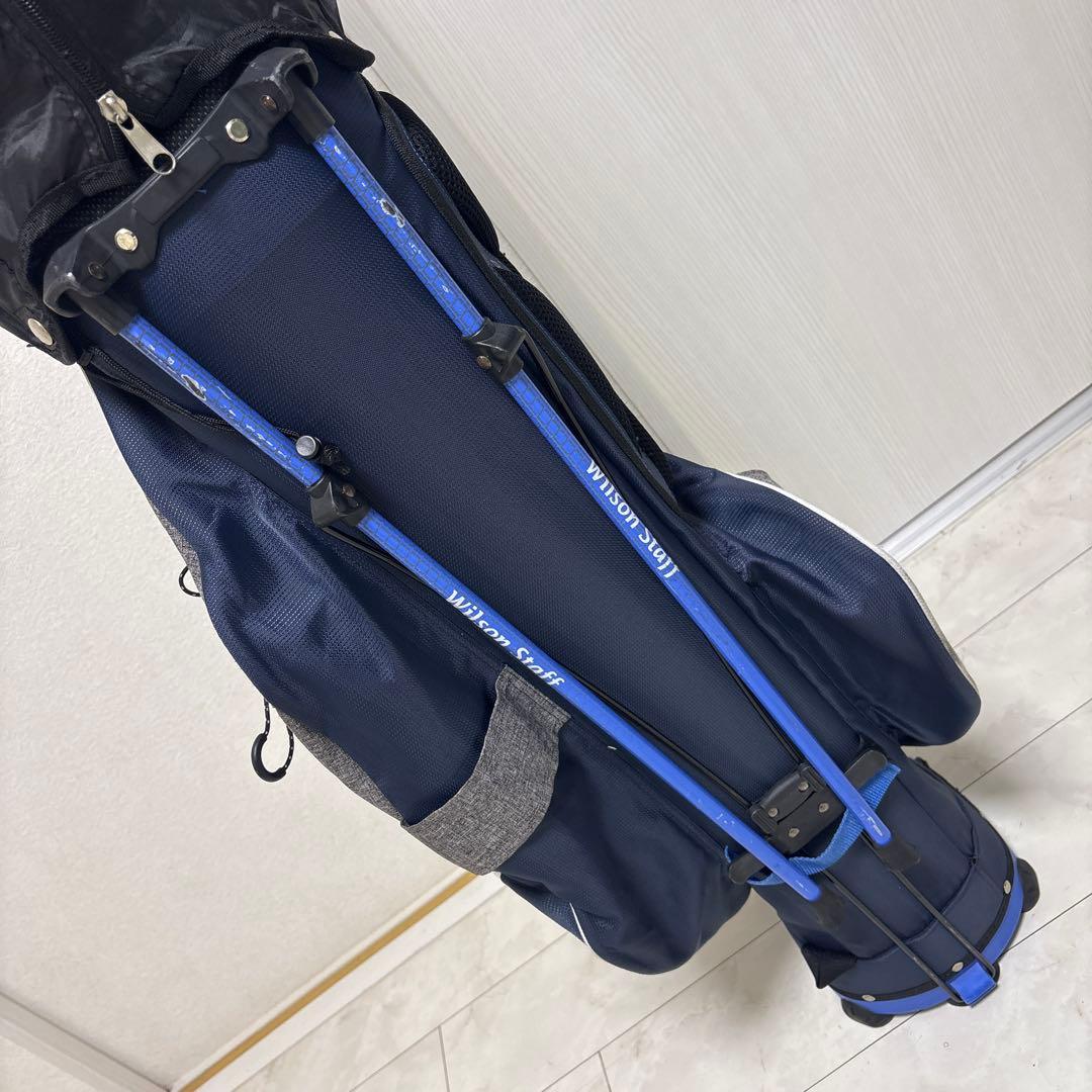 美品軽量 WILSON ウィルソン NEXUS3 スタンドキャディバッグ9.5型