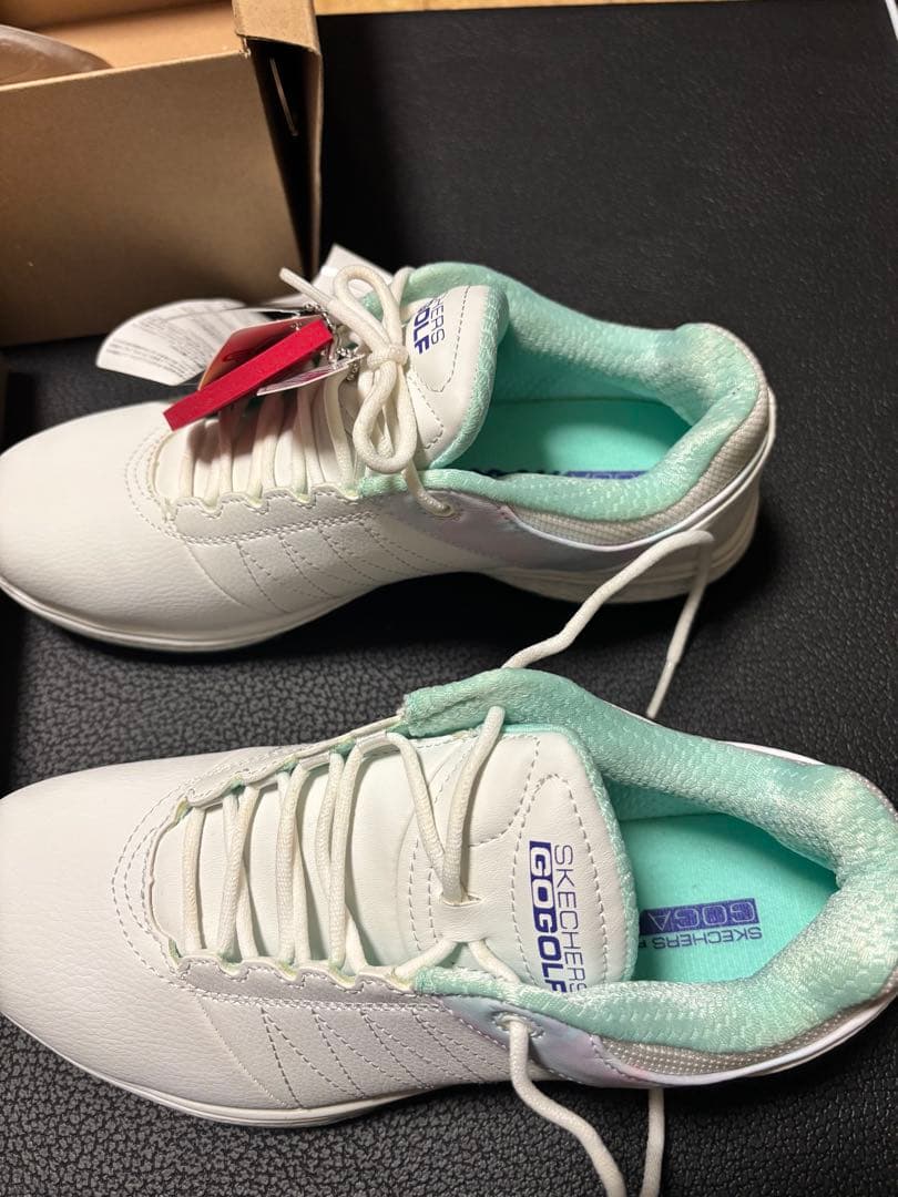 SKECHERS GO GOLF ゴルフシューズ ホワイト/ミント
