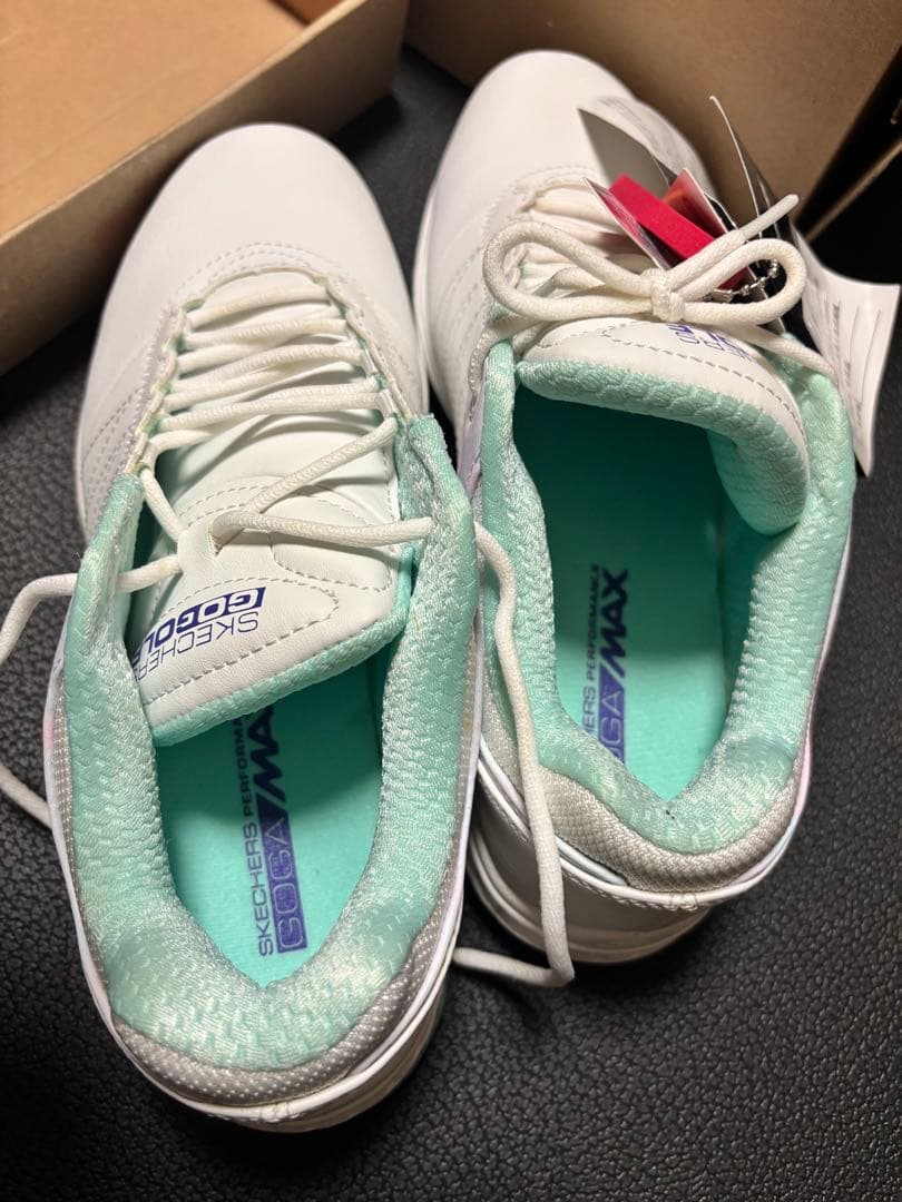 SKECHERS GO GOLF ゴルフシューズ ホワイト/ミント