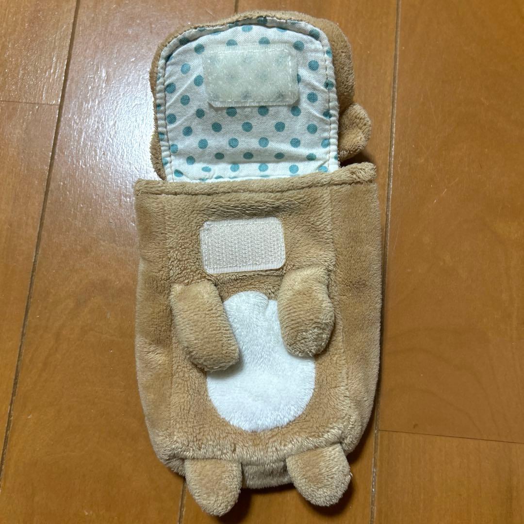 リラックマ　カラビナ付き　ぬいぐるみポーチ