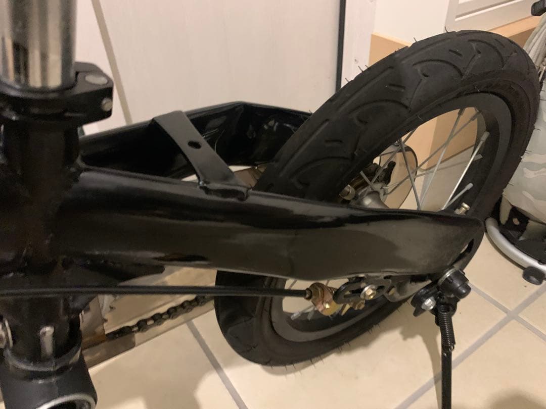 良品 廃盤品 限定カラー ブラック へんしんバイク 14インチ