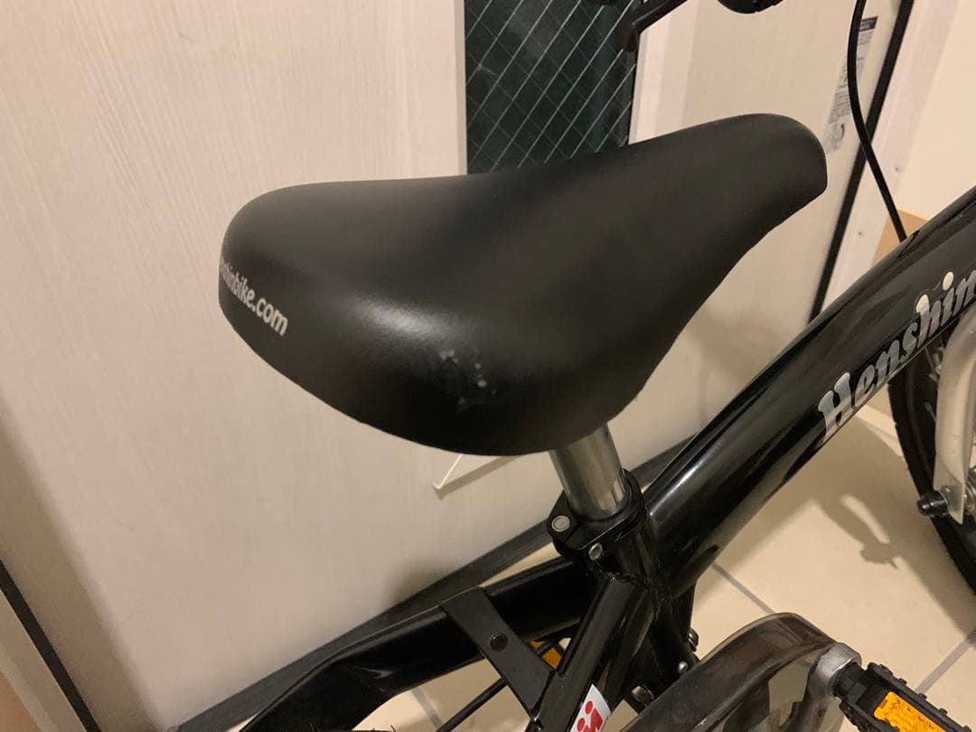 良品 廃盤品 限定カラー ブラック へんしんバイク 14インチ