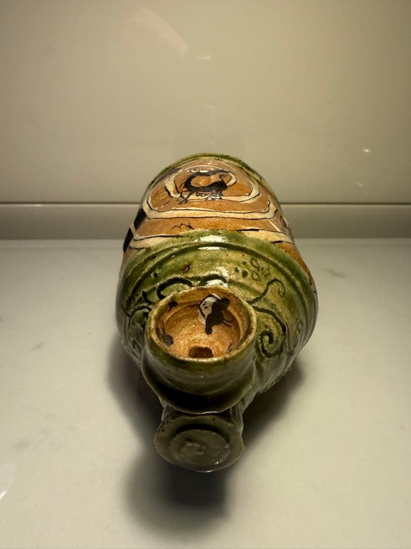 池田省吾 作　陶製喫煙パイプ 25cm