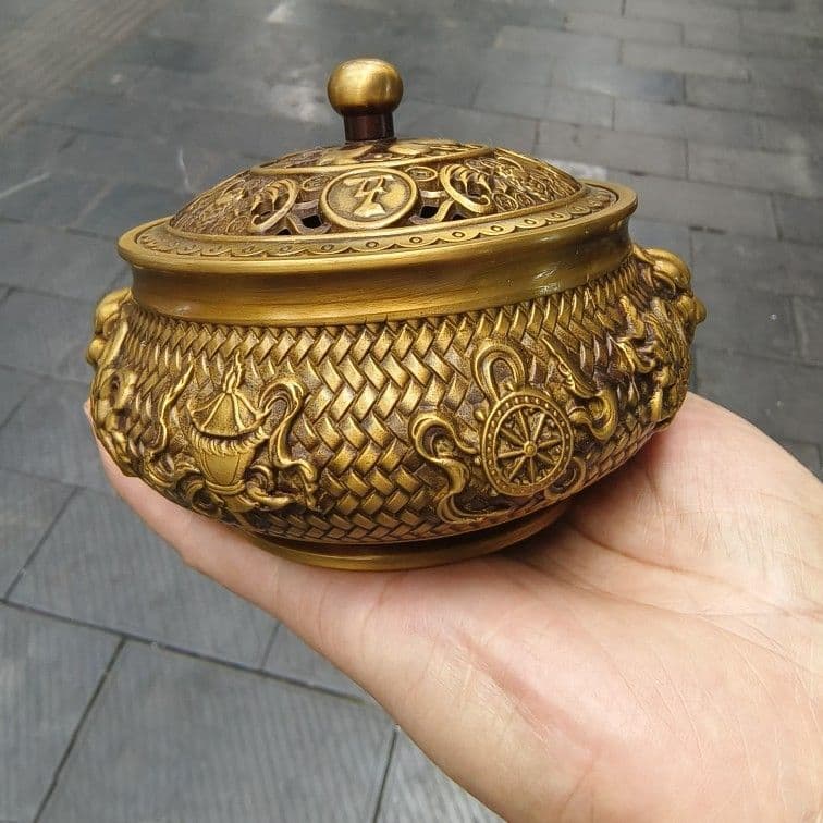 獅頭炉 五福臨門香炉 装飾品 工芸品 美術品 置物