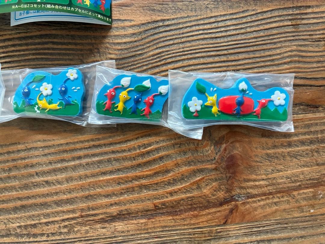 ピクミン　レリーフマグネット　6種　レトロ