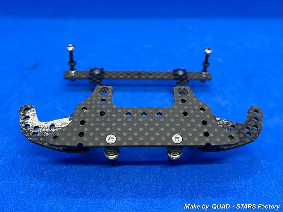【ミニ四駆・MS用】2軸ATピボット＋フロント提灯＋1軸アンカー　フルカーボン