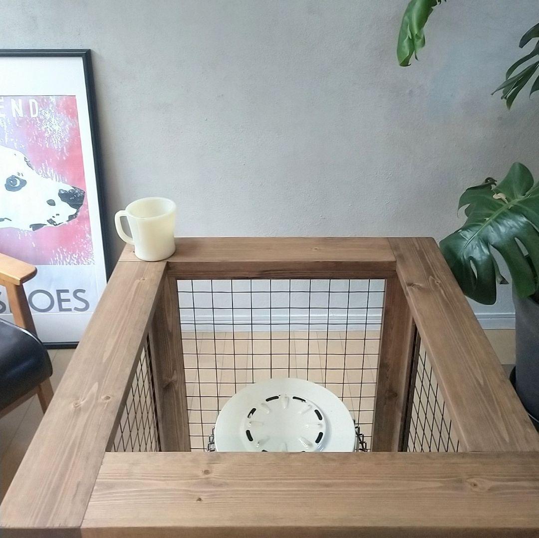 ◎アラジンストーブ用ブルーフレーム◎アイアン&ウッドストーブガード◎