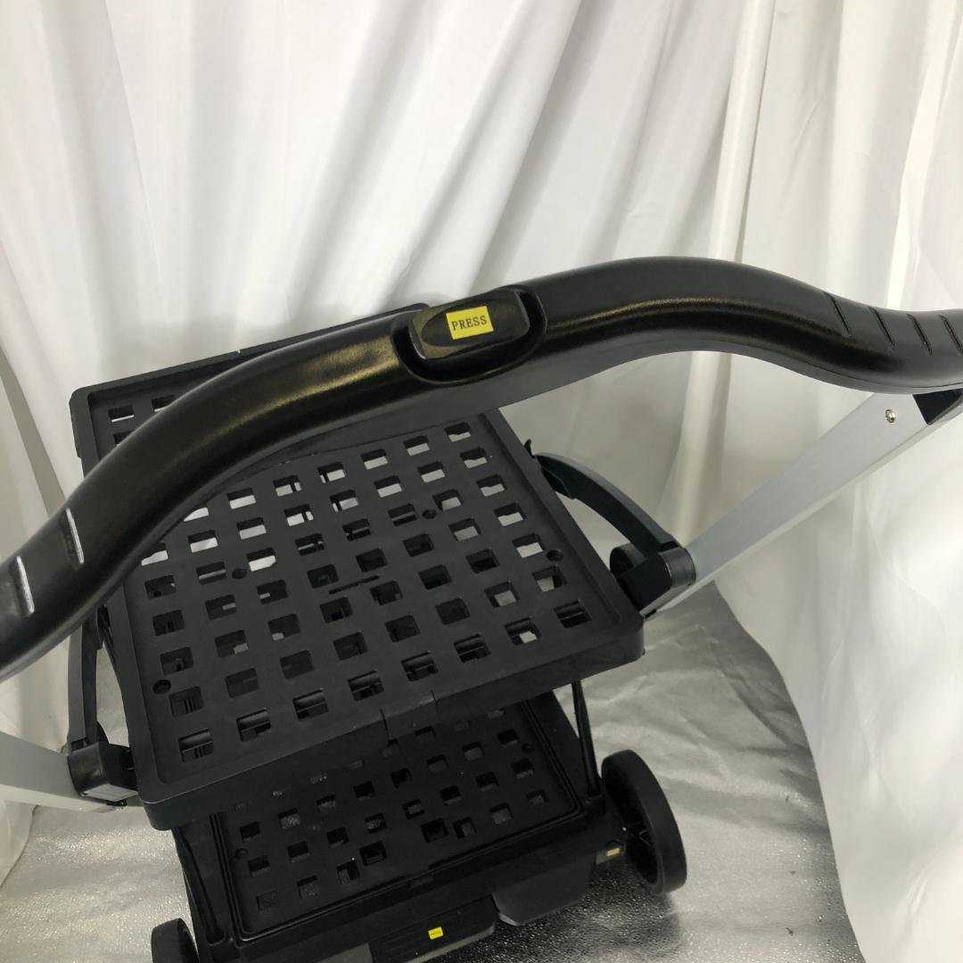 折りたたみ式カート ショッピングカート ダブルレイヤートローリー/ヤS3101