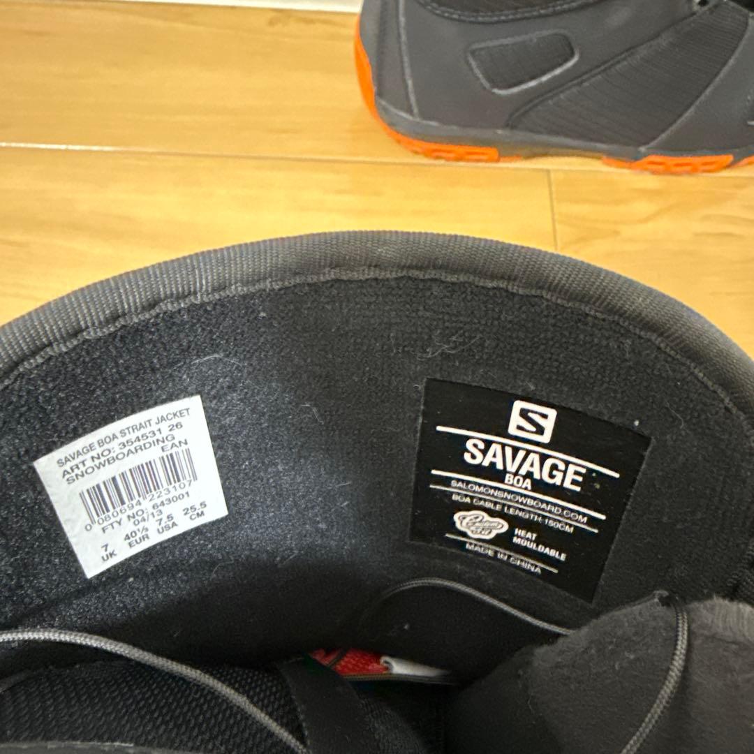 SALOMON SAVAGE BOA スノーボード ブーツ　25.5cm