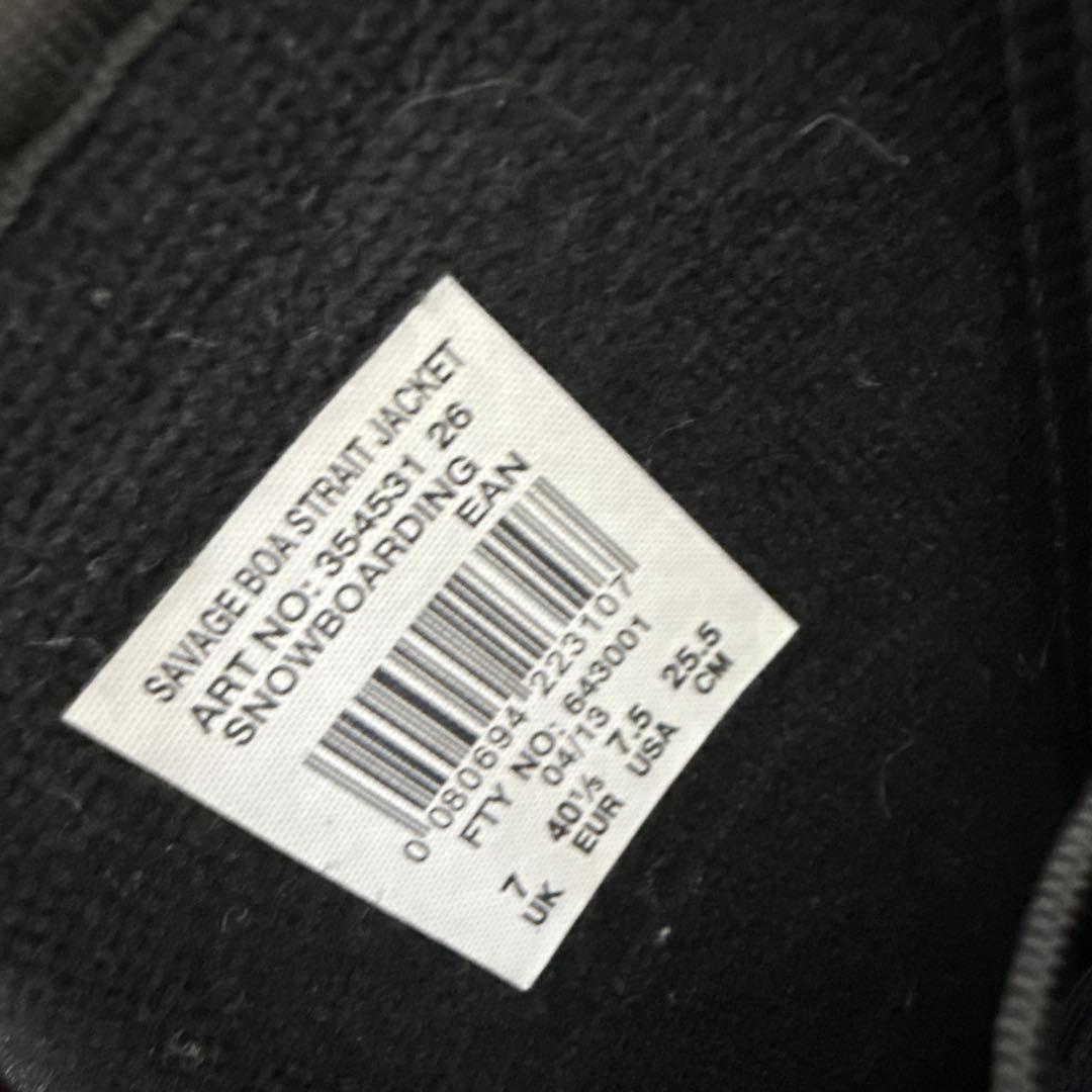 SALOMON SAVAGE BOA スノーボード ブーツ　25.5cm