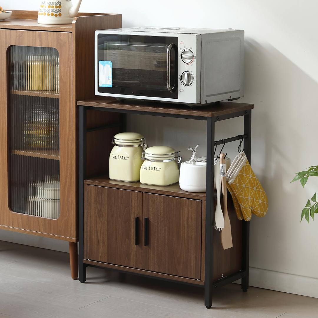 水槽台 水槽スタンド 耐荷重120kg 幅60cm 三段 フック付 両開き扉