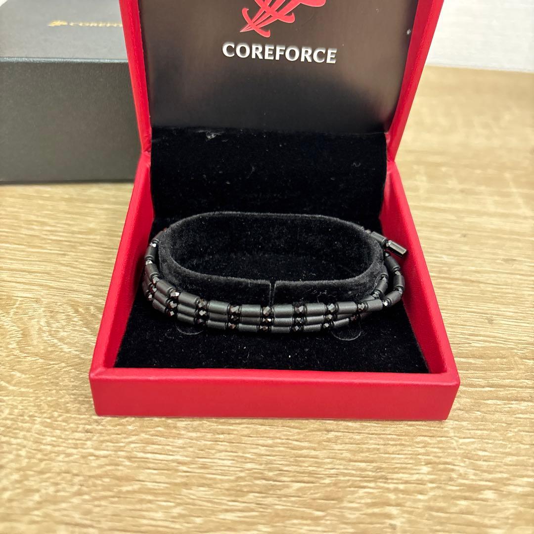 【美品】コアフォース　ループ ブラック70 ゴルフネックレス/ブレスレット