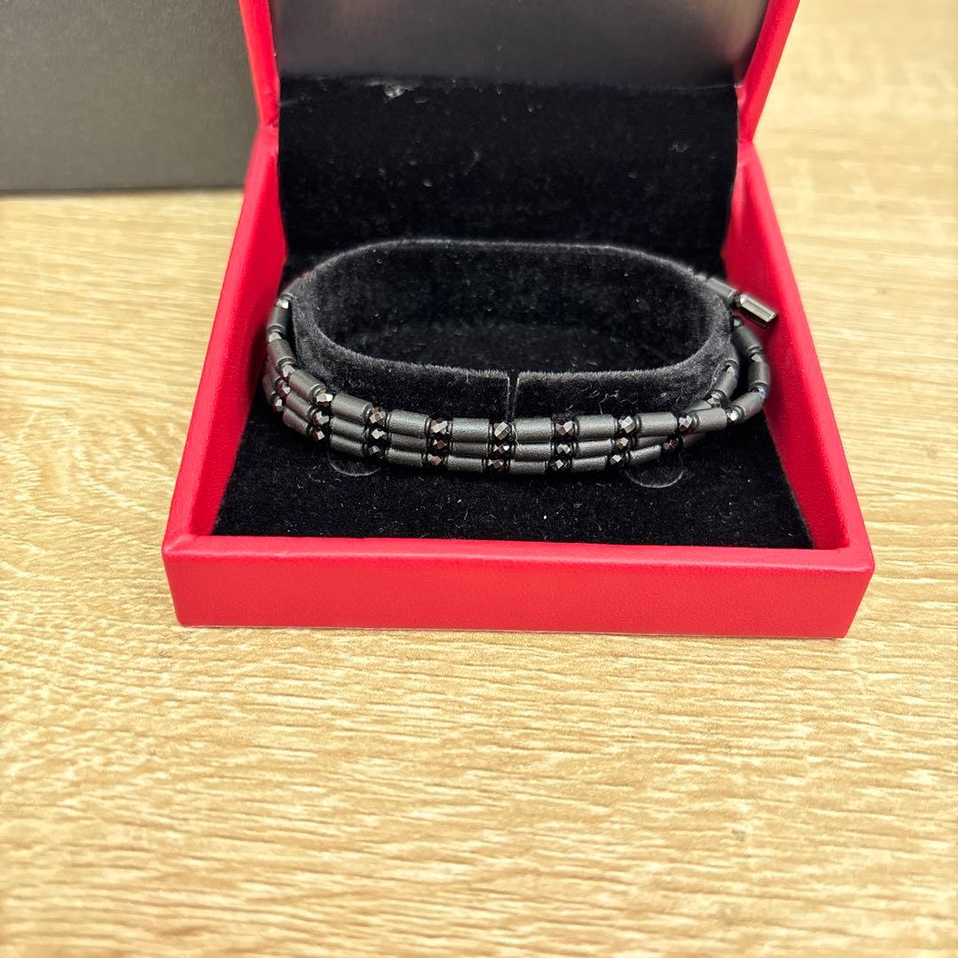 【美品】コアフォース　ループ ブラック70 ゴルフネックレス/ブレスレット