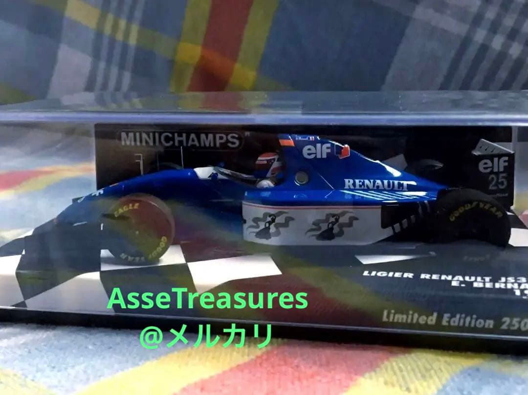 ミニチャンプス 1/43 リジェ・ルノー JS39B ベルナール 250個限定