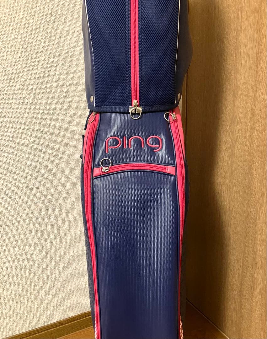 ⭐️ 良品 PING ピン ゴルフ キャディバッグ ピンク ネイビー
