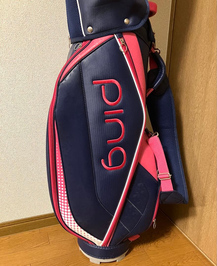 ⭐️ 良品 PING ピン ゴルフ キャディバッグ ピンク ネイビー