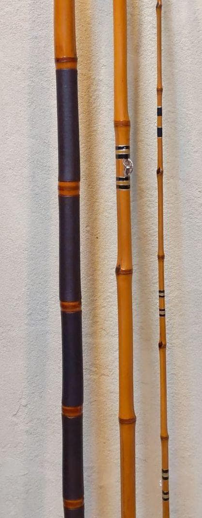 竿雪作の江戸和竿伝統の津軽塗漆研出し石鯛竿です。