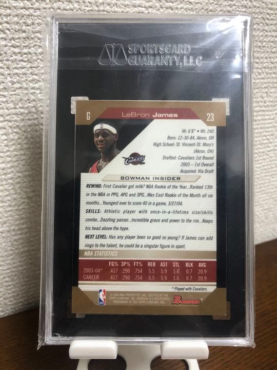 その他 2004-2005 Bowman lebron james GOLD SGC 8