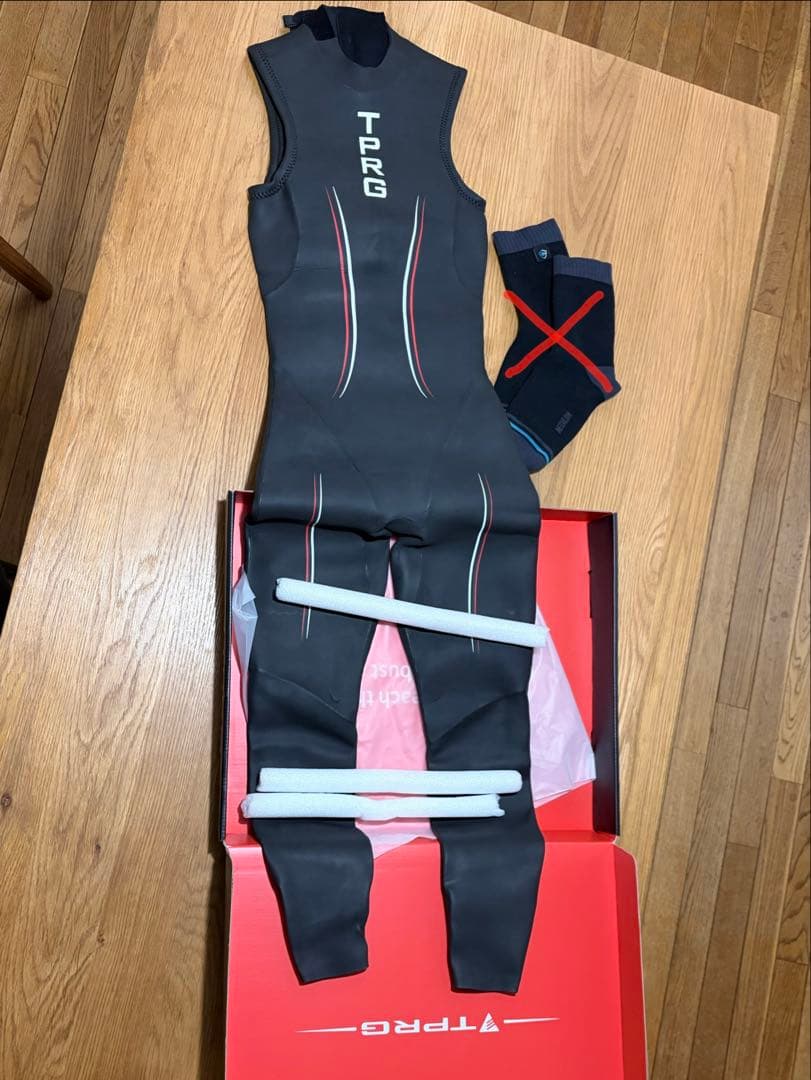 Sサイズ ウェットスーツ TPRG 3×2mm ロングジョン デックスシェル