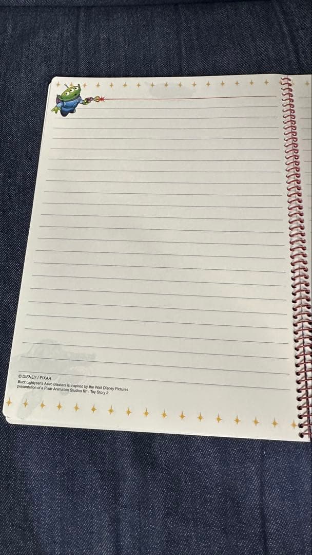 disney 限定 バズライトイヤーのアストロブラスター　ノート 激レア