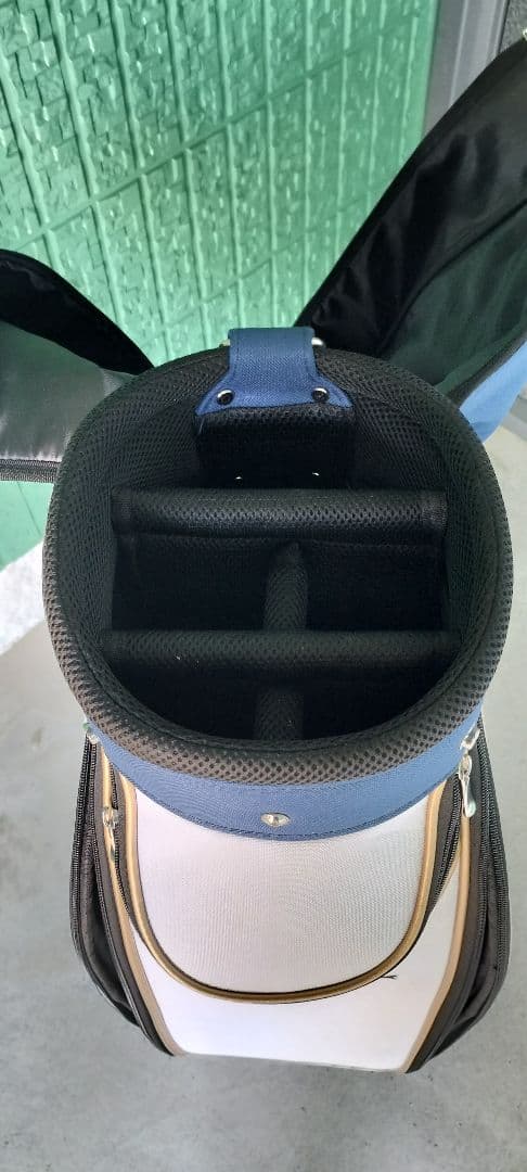 オリマー　レディースキャディバッグ 　ネイビー ホワイト ロゴ入り