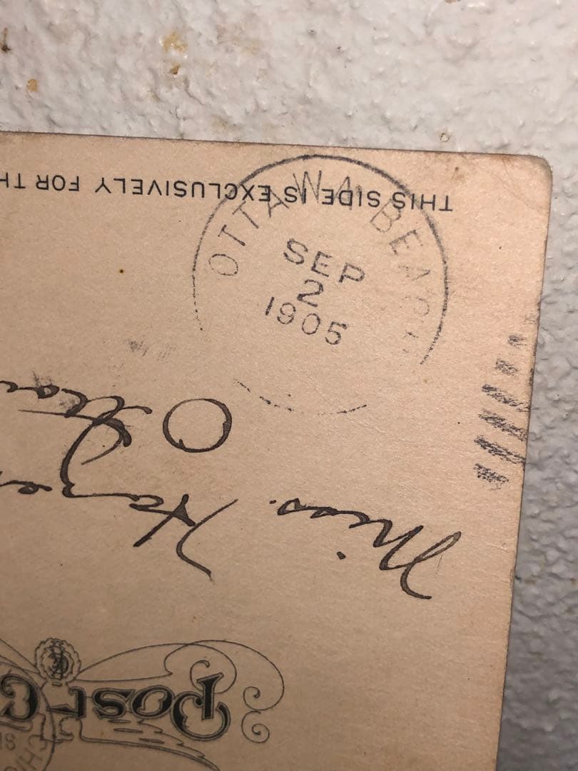 アンティーク　スカル　髑髏　骸骨　ポストカード　ビンテージ　死神　骨董　レトロ