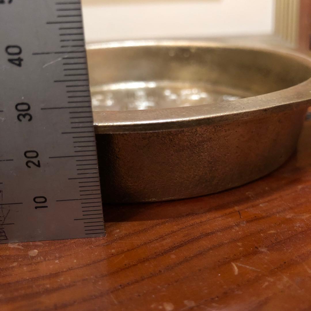 希少　飾り皿　鳳凰の浮彫り　真鍮製1960年製住友銀行刻印