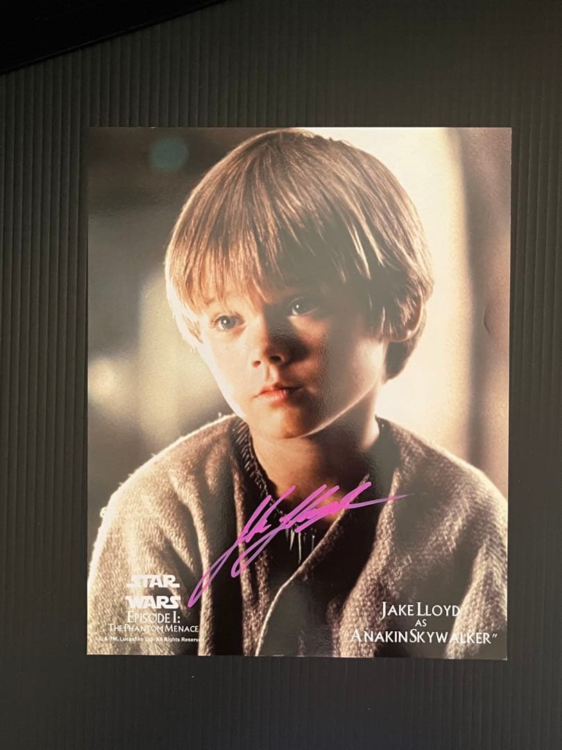 スターウォーズ アナキンスカイウォーカー 役 ジェイクロイド氏 直筆サイン
