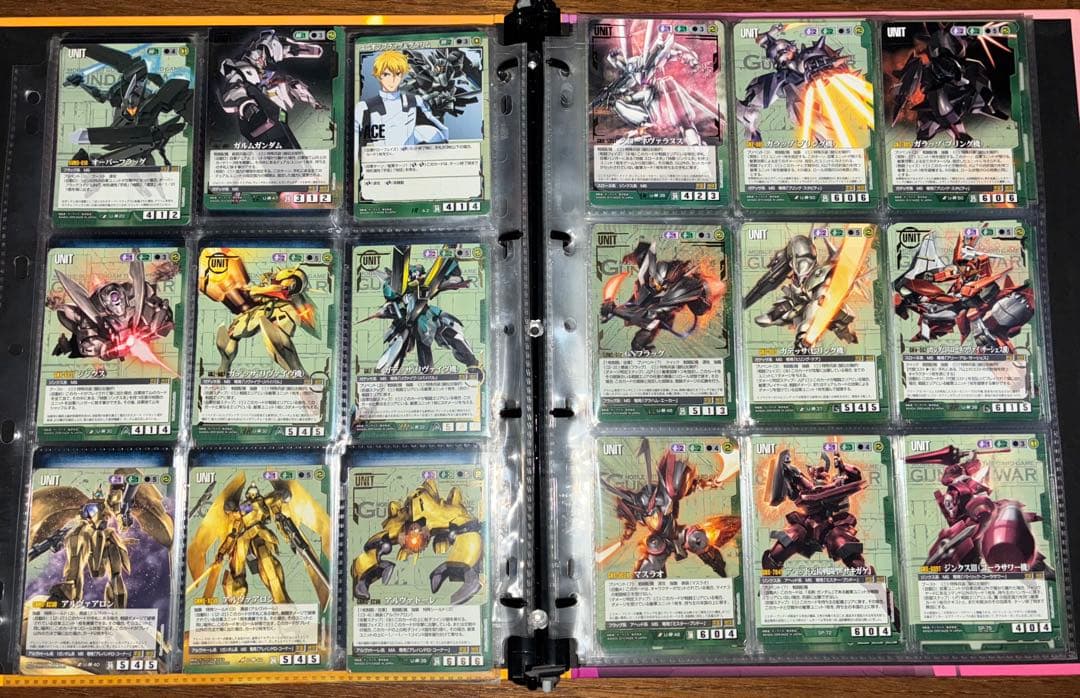 ガンダムウォー　引退品　緑、緑ダブルオーセット　売り