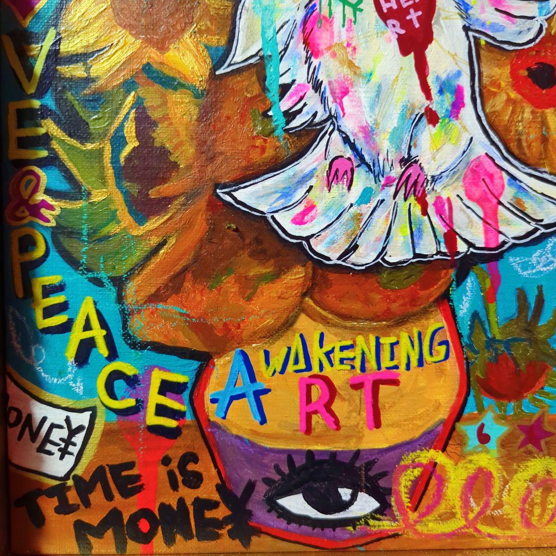 【F3号/手作り額縁入】Symbol of PEACE-平和の象徴-