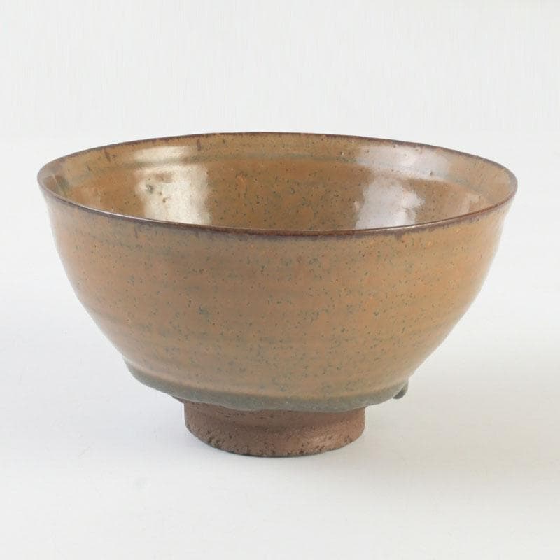 茶道具　飴釉　天目茶碗　仕覆付　裏千家十五代鵬雲斎極め箱　M　9785