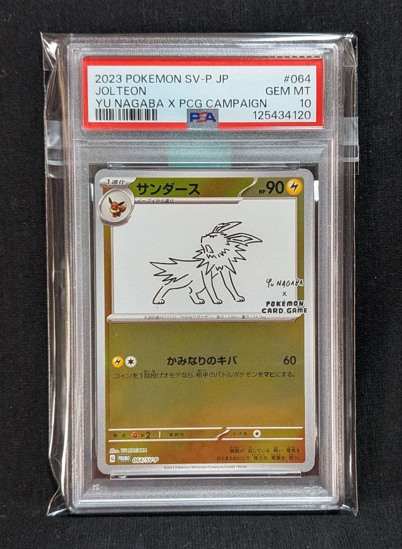 完美品PSA10 ブイズ nagabaプロモ 9連番 +ピカチュウ 10枚セット