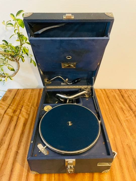 プ*ダ様 【断捨離処分ラスト】 HisMasterVoice ポータブル蓄音機