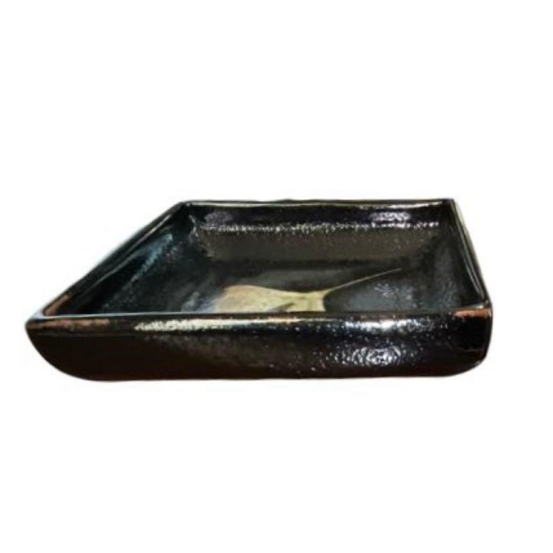 十三代 中里太郎右衛門陶房 唐津焼 角皿 2枚セット イチョウ 松 共箱付