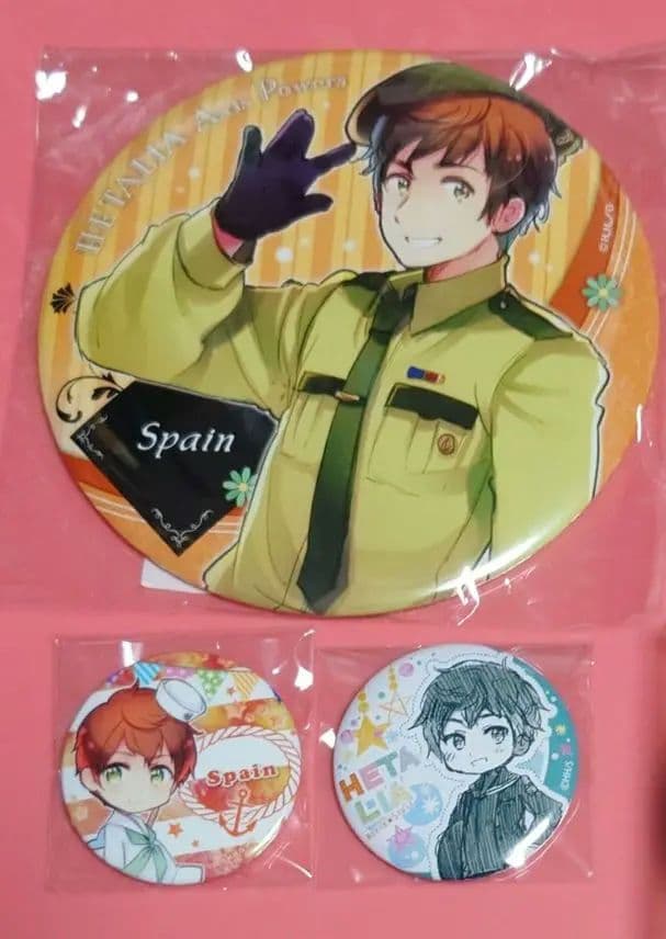ヘタリア スペイン ビッグ缶バッジ セット