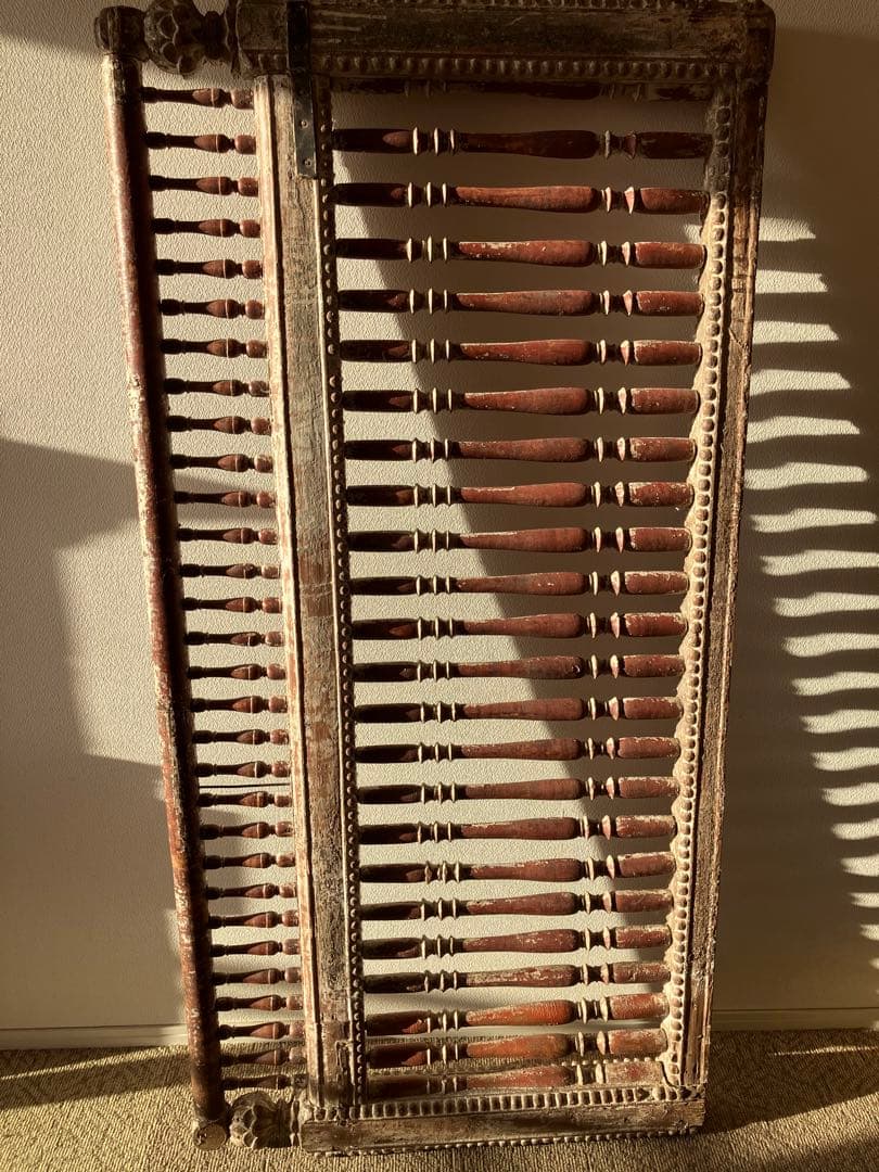 インド アンティーク 木製フェンス　子供部屋 19世紀