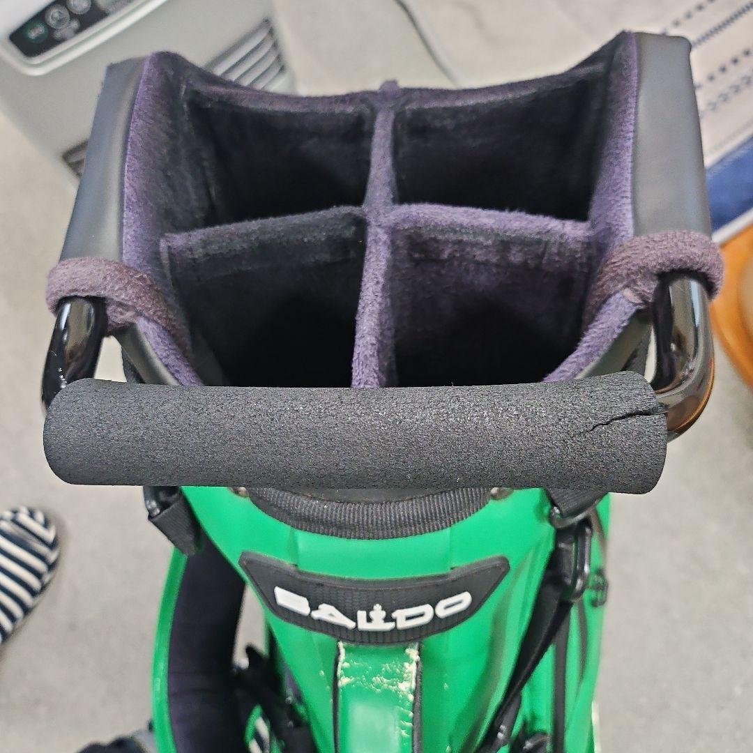 BALDO グリーン キャディバッグ スタンド付き