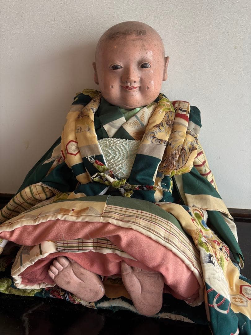 市松人形 訳あり　大正　昭和レトロ　 約53cm 日本人形　アンティーク　骨董
