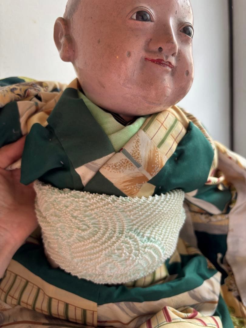 市松人形 訳あり　大正　昭和レトロ　 約53cm 日本人形　アンティーク　骨董