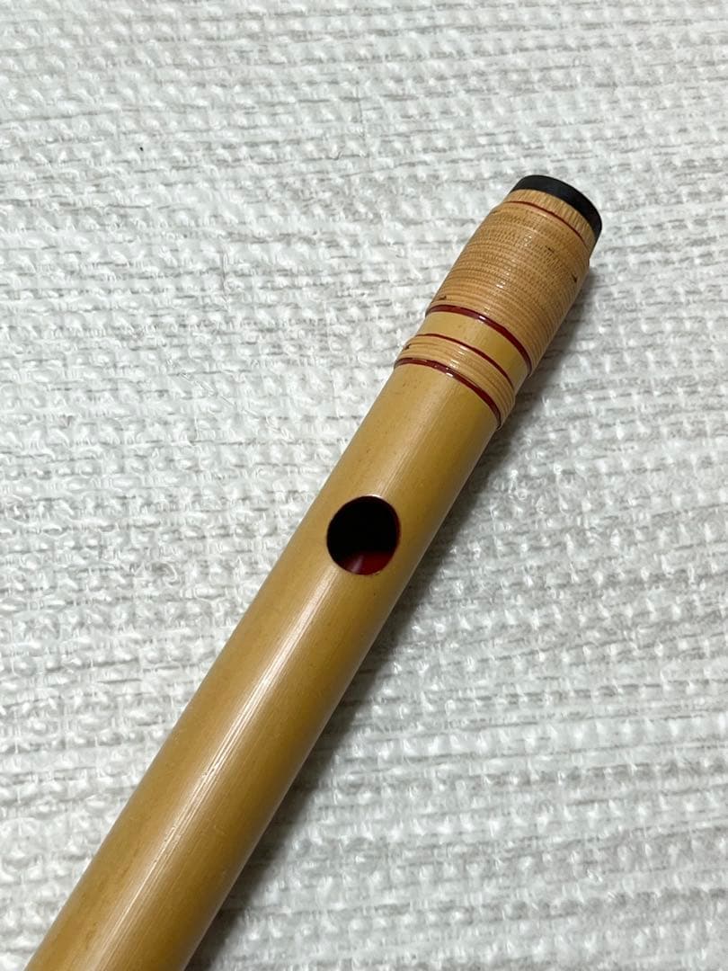 篠笛　ケース付き　八本調子　6穴　ドレミ調　大塚竹管楽器