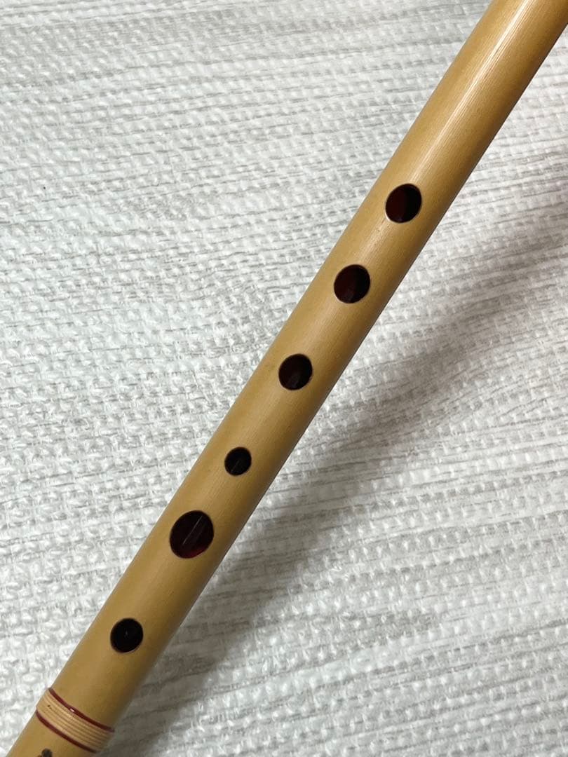 篠笛　ケース付き　八本調子　6穴　ドレミ調　大塚竹管楽器