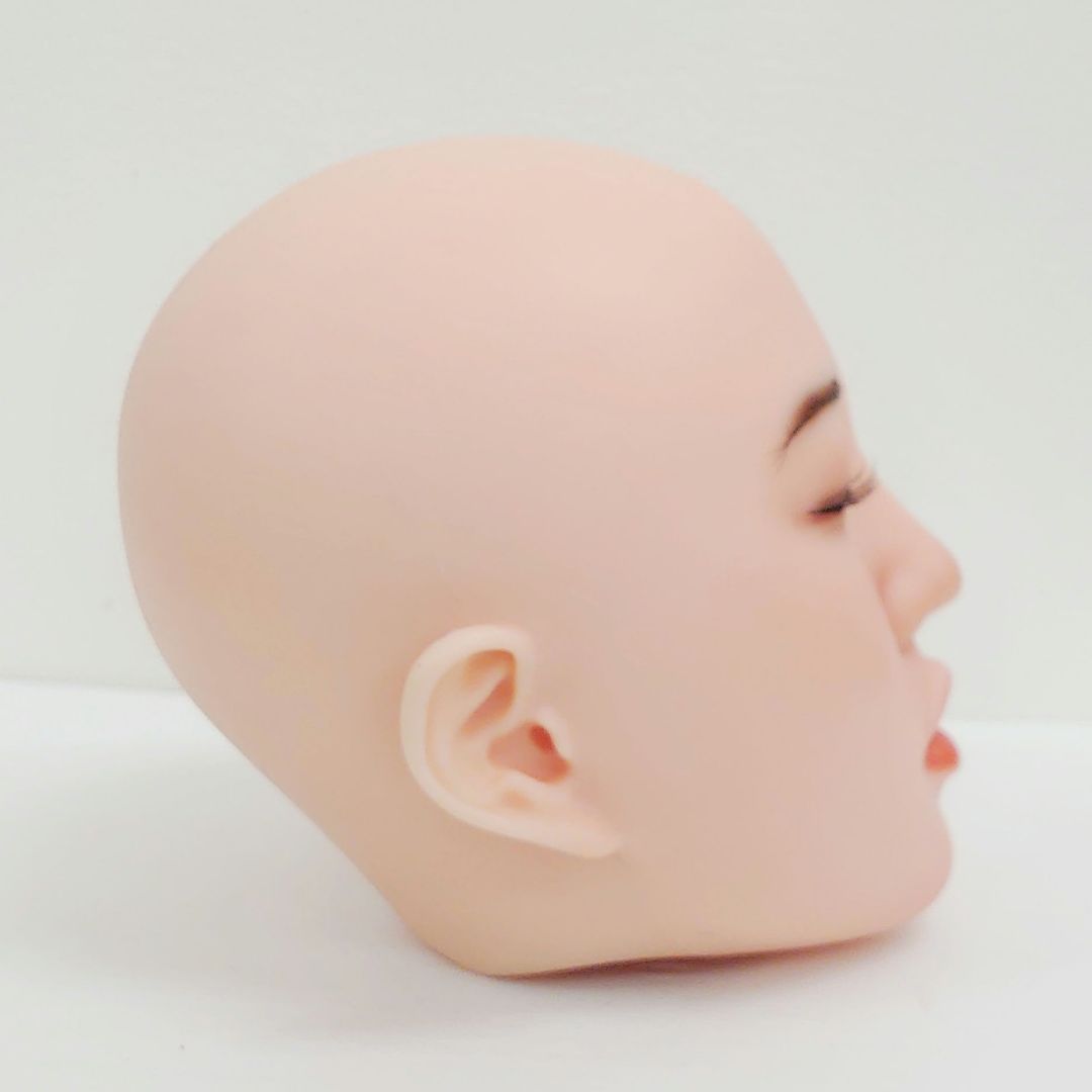 リアルマネキンヘッド ドールヘッド 等身大 シリコン 化粧練習用