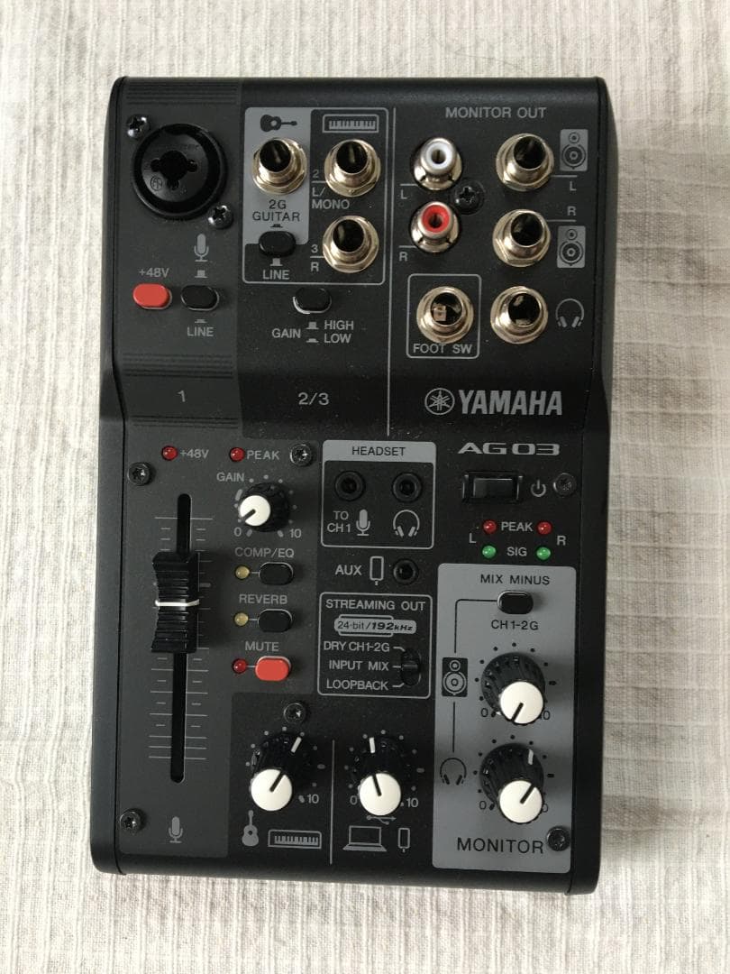 YAMAHA AG03 MK2 オーディオインターフェース