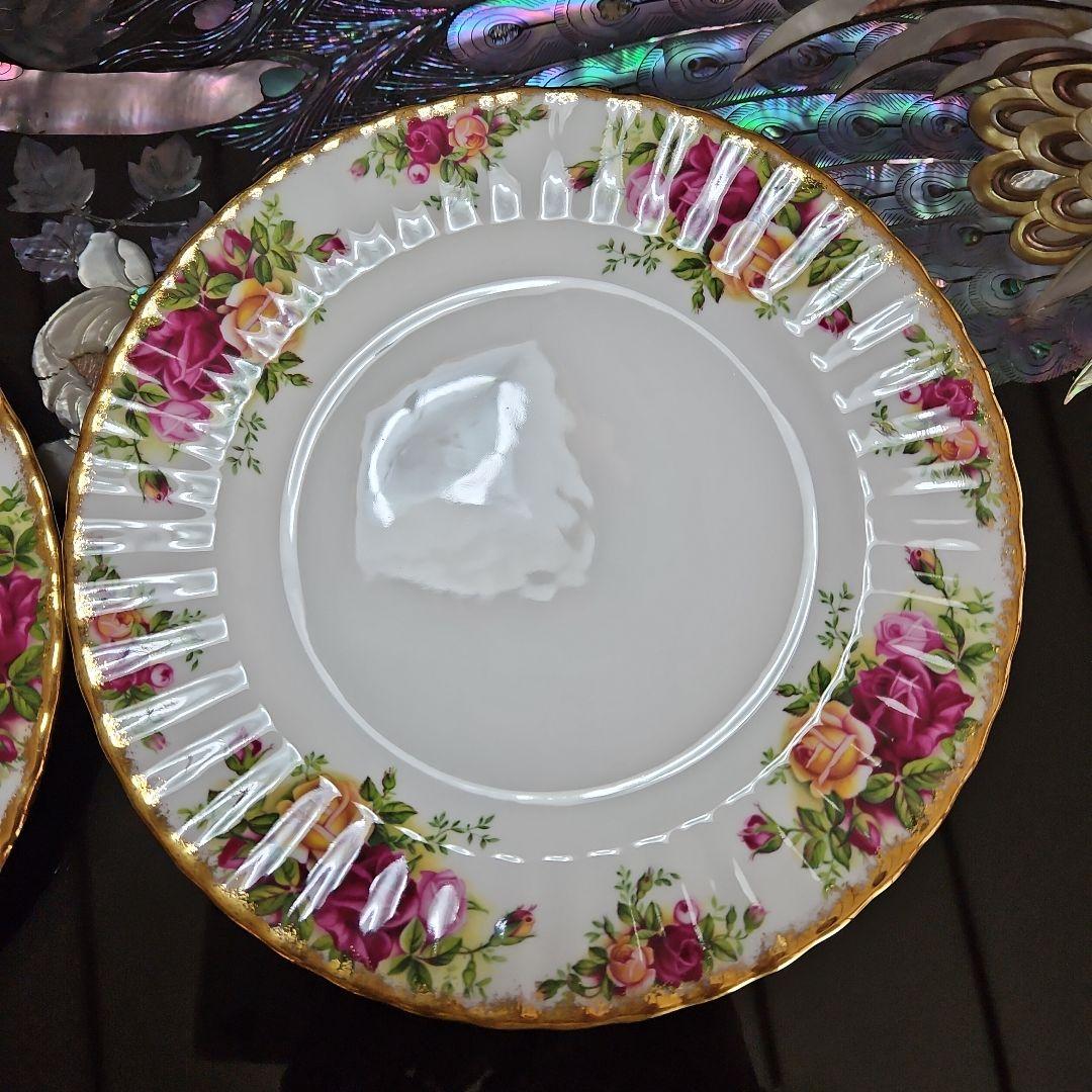 ロイヤルアルバートプレート(20．5cm)二枚