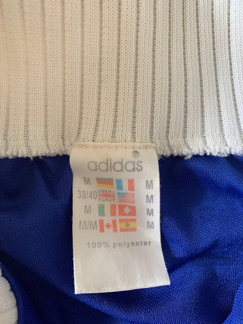 adidas サッカーウェア Mサイズ 青