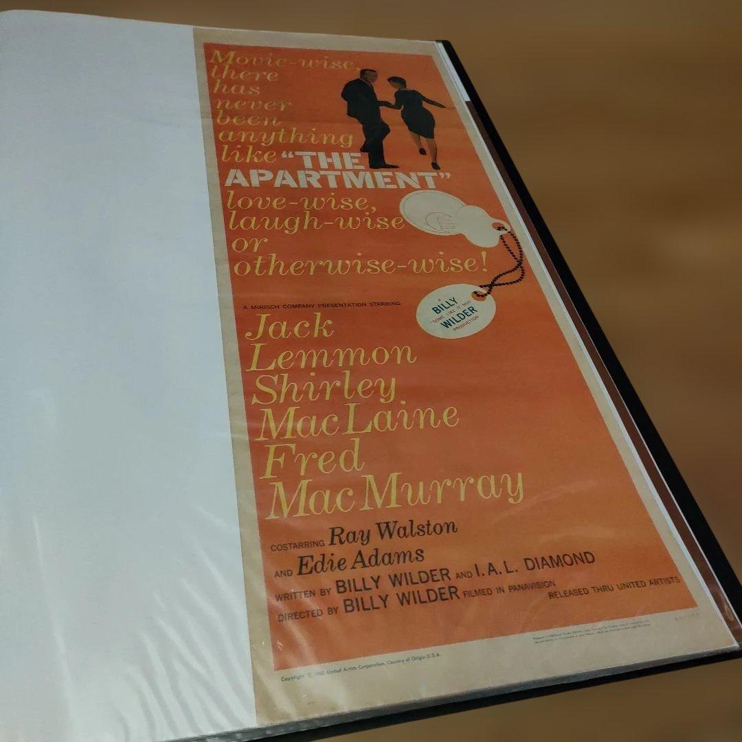 映画「アパートの鍵貸します」1960年USオリジナルインサートサイズポスター