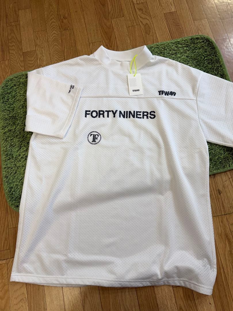 新品正規品TFW49/XL】吸汗速乾ドライ素材半袖モックネックシャツ高機能高品質